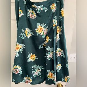 Halogen A-line midi skirt